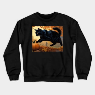 Black Cat Crewneck Sweatshirt